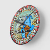 ベルスロット格言 ラウンド壁時計 (傾斜)