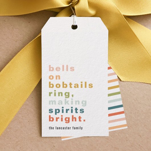 ベルズオンボブテールギフトカスタムラベル ギフトタグ