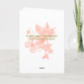 ベルズカード付き2つのクリスマスエンジェル シーズンカード (裏面)