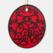 ベルズクリスマスツリーオーナメント セラミックオーナメント (左)