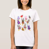 ベルズクリスマスTシャツ付きレイナー Tシャツ (正面)