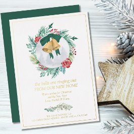 ベルズリンギングアウトクリスマスリースニューホームフォイルH 箔シーズンカード