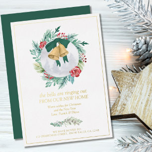 ベルズリンギングアウトクリスマスリースニューホームフォイルH 箔シーズンカード