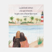 ベルソモチカシオナレスビブリコスエンエスパニョル フリースブランケット (正面)