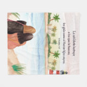 ベルソモチカシオナレスビブリコスエンエスパニョル フリースブランケット (正面(横))