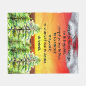 ベルソモチカシオナレスビブリコスエンエスパニョル フリースブランケット (正面(横))