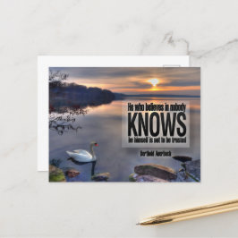 ベルソルド感動的・アウエルバッハ引用文「信頼」 ポストカード