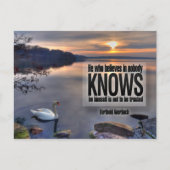 ベルソルド感動的・アウエルバッハ引用文「信頼」 ポストカード (正面)