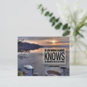 ベルソルド感動的・アウエルバッハ引用文「信頼」 ポストカード (スタンド正面)