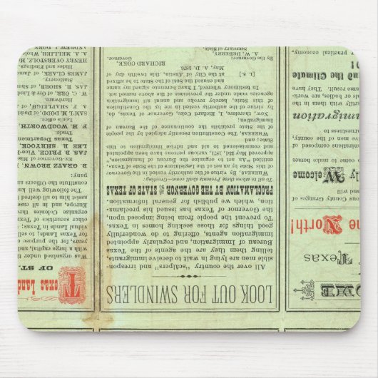 ベルソ州オブテキサス州 マウスパッド (正面)