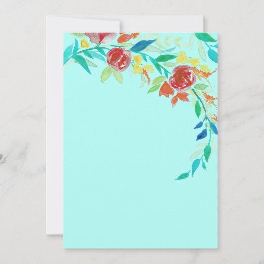 ベルタネファイア星形五角形サマーフローラサバットパーティー 招待状 (裏面)