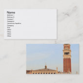 ベルタワー，ピアッツァサンマルコ，ヴェニス 名刺 (正面/裏面)