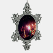 ベルタン火災フェスティバルメークイーン行列 スノーフレークピューターオーナメント (左)