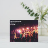 ベルタン・ファイアフェスティバルの5月の女王の行列 ポストカード (スタンド正面)