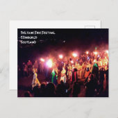 ベルタン・ファイアフェスティバルの5月の女王の行列 ポストカード (正面/裏面)