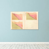 ベルチャー鉱山ロードの垂直断面 キャンバスプリント (インサイチュ (ウッドフロア))