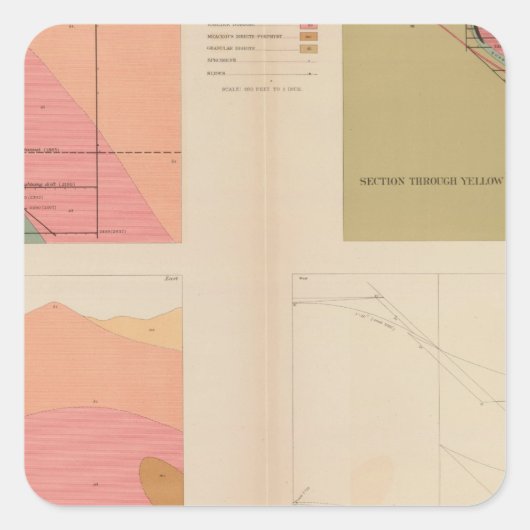 ベルチャー鉱山ロードの垂直断面 スクエアシール (正面)