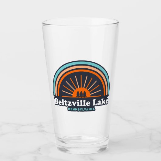 ベルツヴィルレイクペンシルバニアレインボー タンブラーグラス (正面)