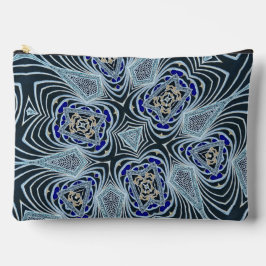 ベルティゴ黒/青デザイン アクセサリーポーチ