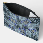 ベルティゴ黒/青デザイン アクセサリーポーチ (見開き)