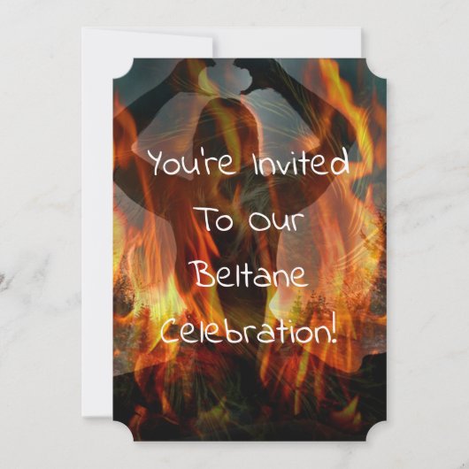 ベルテインの焚き火 招待状 (正面)