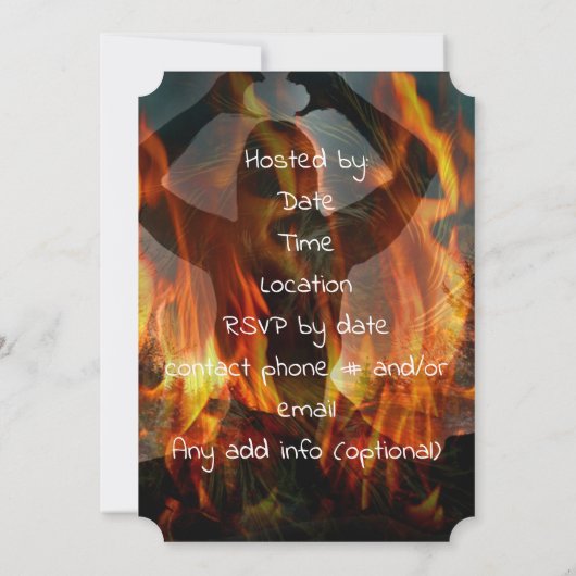 ベルテインの焚き火 招待状 (裏面)