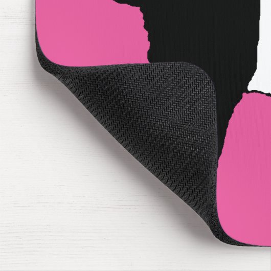 ベルテカッコいいッドガロウェイ牛レアカウベルティステア マウスパッド (コーナー)