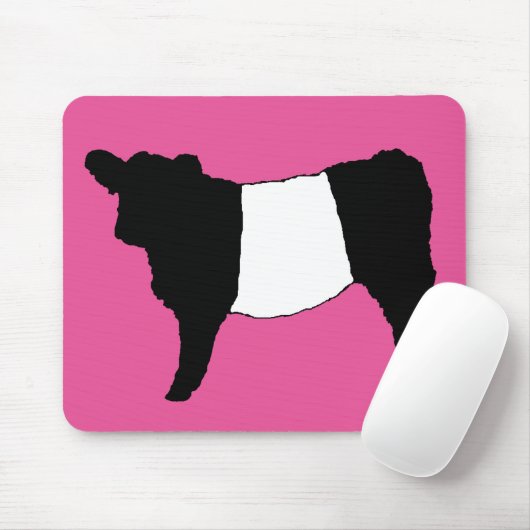 ベルテカッコいいッドガロウェイ牛レアカウベルティステア マウスパッド (マウス)