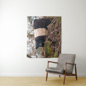 ベルテッドガロウェイ牛が木に立っ落ちたている タペストリー (インサイチュ)