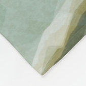 ベルテッドキングフィッシャーアットリバーズエッジ抽象芸術 フリースブランケット (角)