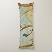 ベルテッドキングフィッシャーアットリバーズエッジ抽象芸術 ボディピロー (裏面 (縦))