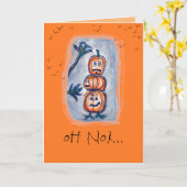 ベルテッドハロウィーン誕生日ウィッシュカード カード (黄色い花)