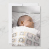 ベルテッドベビーシャワーアクアロッキングホースベビー 招待状 (裏面)