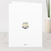 ベルテッド誕生日フォト名前をカスタムするカード カード (裏面)