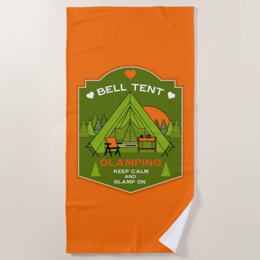 ベルテントグランピング ビーチタオル (正面)