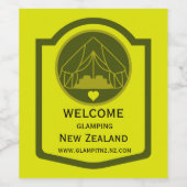 ベルテント グランピング事業 ワインラベル (シングルラベル)