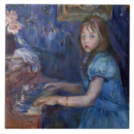 ベルテ・モリゾ「ルシー・レオンのピアノ」(Berthe Morisot) タイル