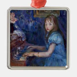 ベルテ・モリゾ「ルシー・レオンのピアノ」(Berthe Morisot) メタルオーナメント