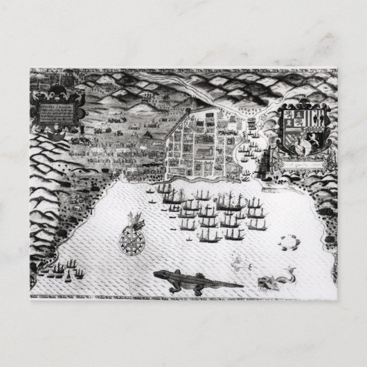 ベルデ岬、サンチアゴ、1589 ポストカード (正面)