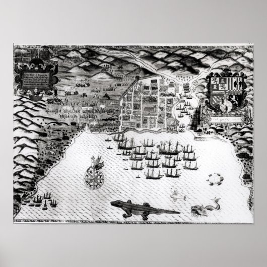 ベルデ岬、サンチアゴ、1589 2 ポスター (正面)