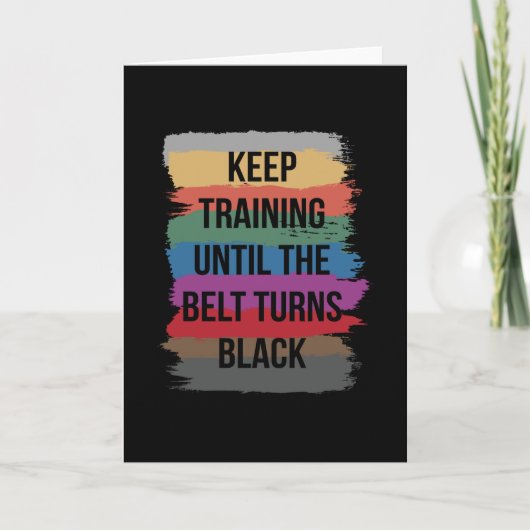 ベルトが黒空手の武術芸術 カード (正面)