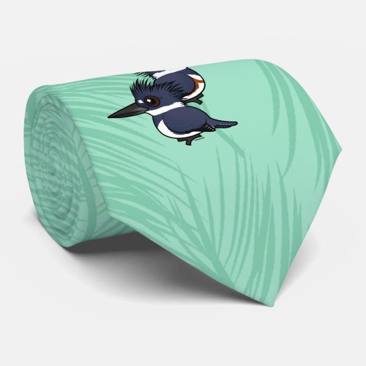 ベルトを付けられたカワセミの組 ネクタイ (ロール)