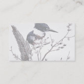 ベルトを付けられたカワセミ(メス) 名刺 (裏面)