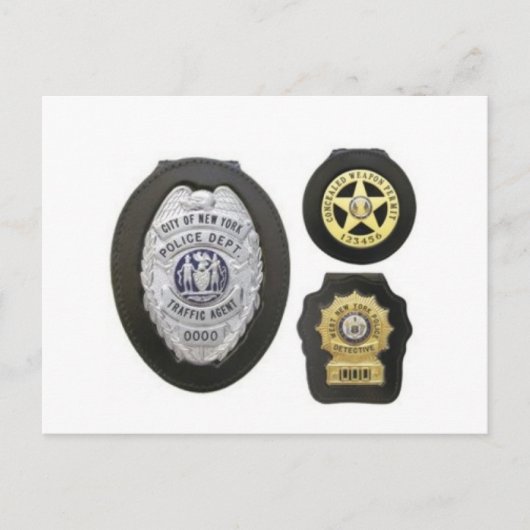 ベルトクリップバッジホルダ財布、バッジホルダケース ポストカード (正面)