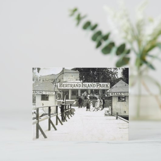 ベルトランドアイランドパーク,アミューズメントパークNJ,ヴィンテージ ポストカード (スタンド正面)