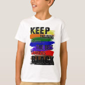 ベルト保が黒くなるまでの訓練 Tシャツ (正面)