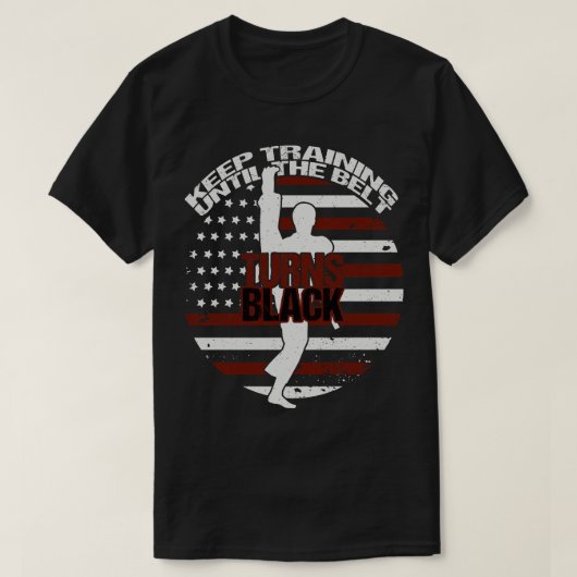 ベルト保が黒くなるまでの訓練 Tシャツ (デザイン正面)