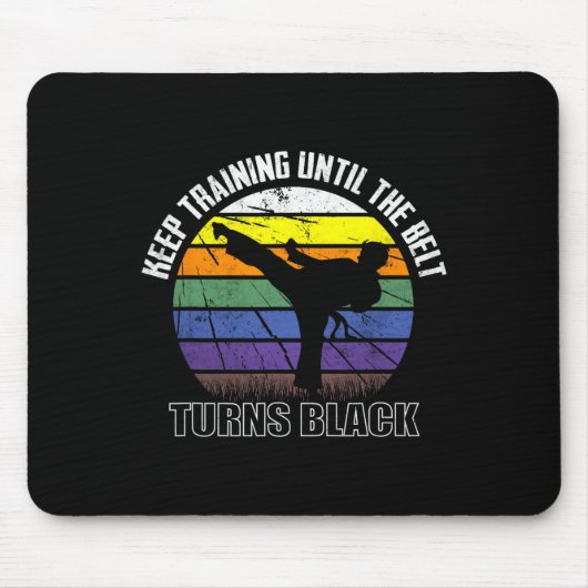 ベルト保が黒空手Shに変わるまでの訓練 マウスパッド (正面)