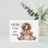 ベルト誕生日はがき ポストカード (スタンド正面)