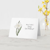 ベルト誕生日カード カード (黄色い花)